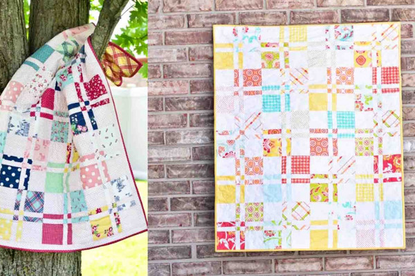 Disappearing four-patch quilt block tutorial