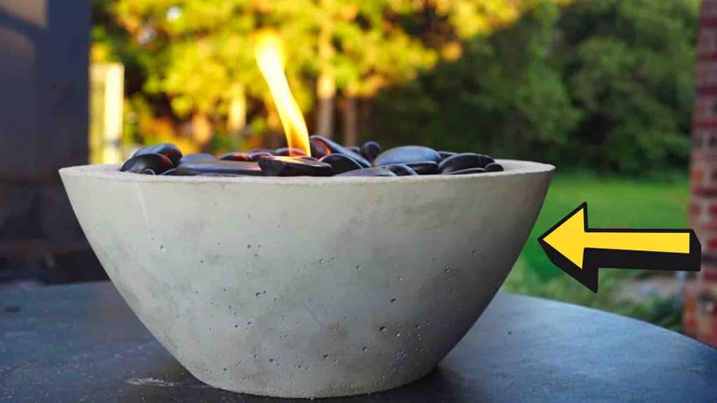 DIY concrete gel fire pit tutorial