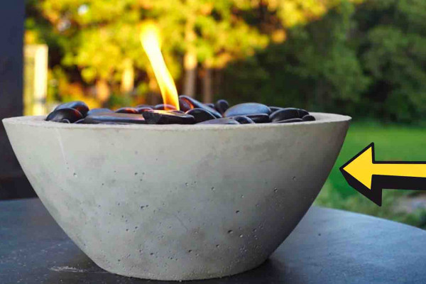 DIY concrete gel fire pit tutorial