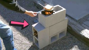DIY Rocket Stove Using Cinder Blocks
