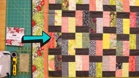 Easy Charm Pack Quilt Pattern Tutorial | DIY Joy Projects and Crafts Ideas