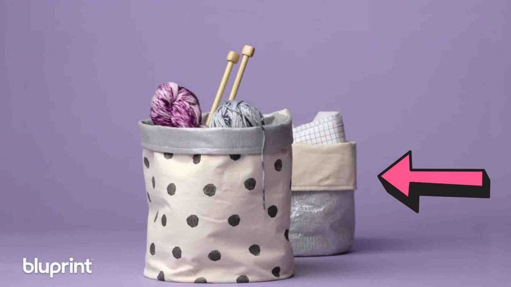 Easy fabric basket tutorial