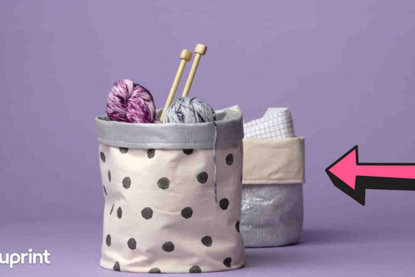 Easy fabric basket tutorial