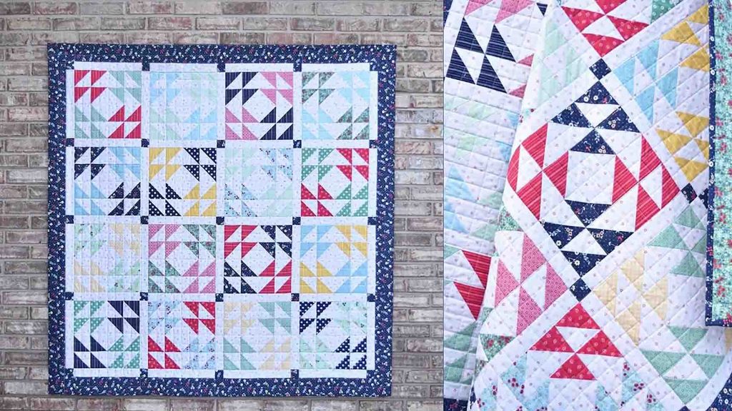 Kaleidoscope windows quilt tutorial