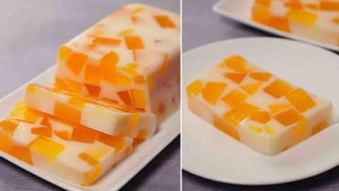 No-Bake Orange Jello Dessert Recipe | DIY Joy Projects and Crafts Ideas