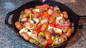 One-Pan Roasted Sausage And Peppers Recipe