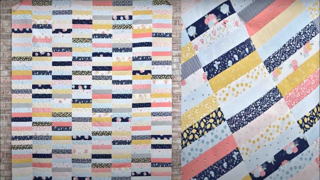 Quarter stack quilt tutorial