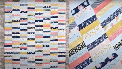 Easy Quarter Stack Quilt Tutorial | DIY Joy Projects and Crafts Ideas