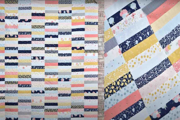 Quarter stack quilt tutorial