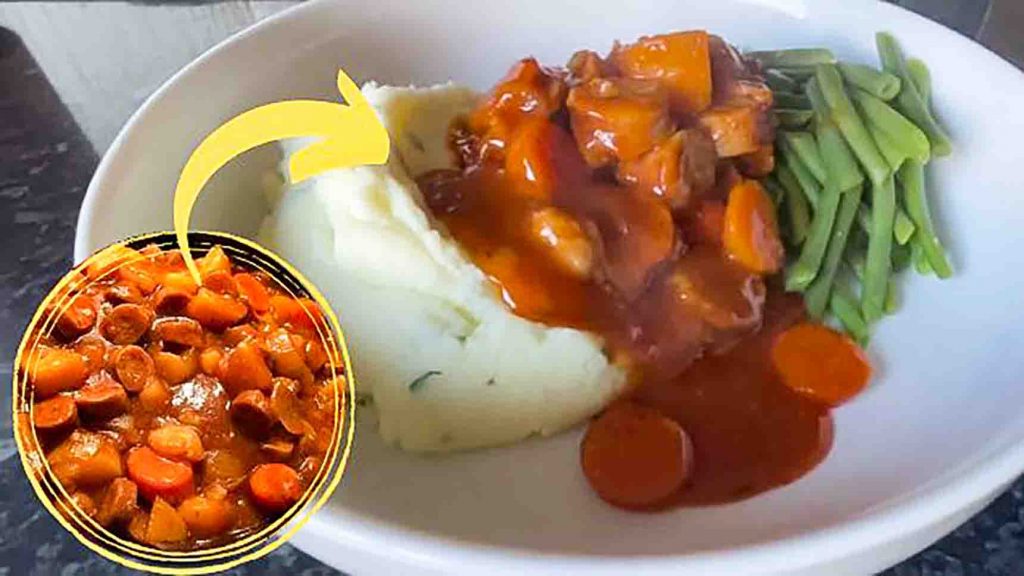 Slow cooker sausage casserole recipe