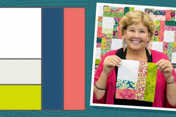 Two-step quilt block tutorial