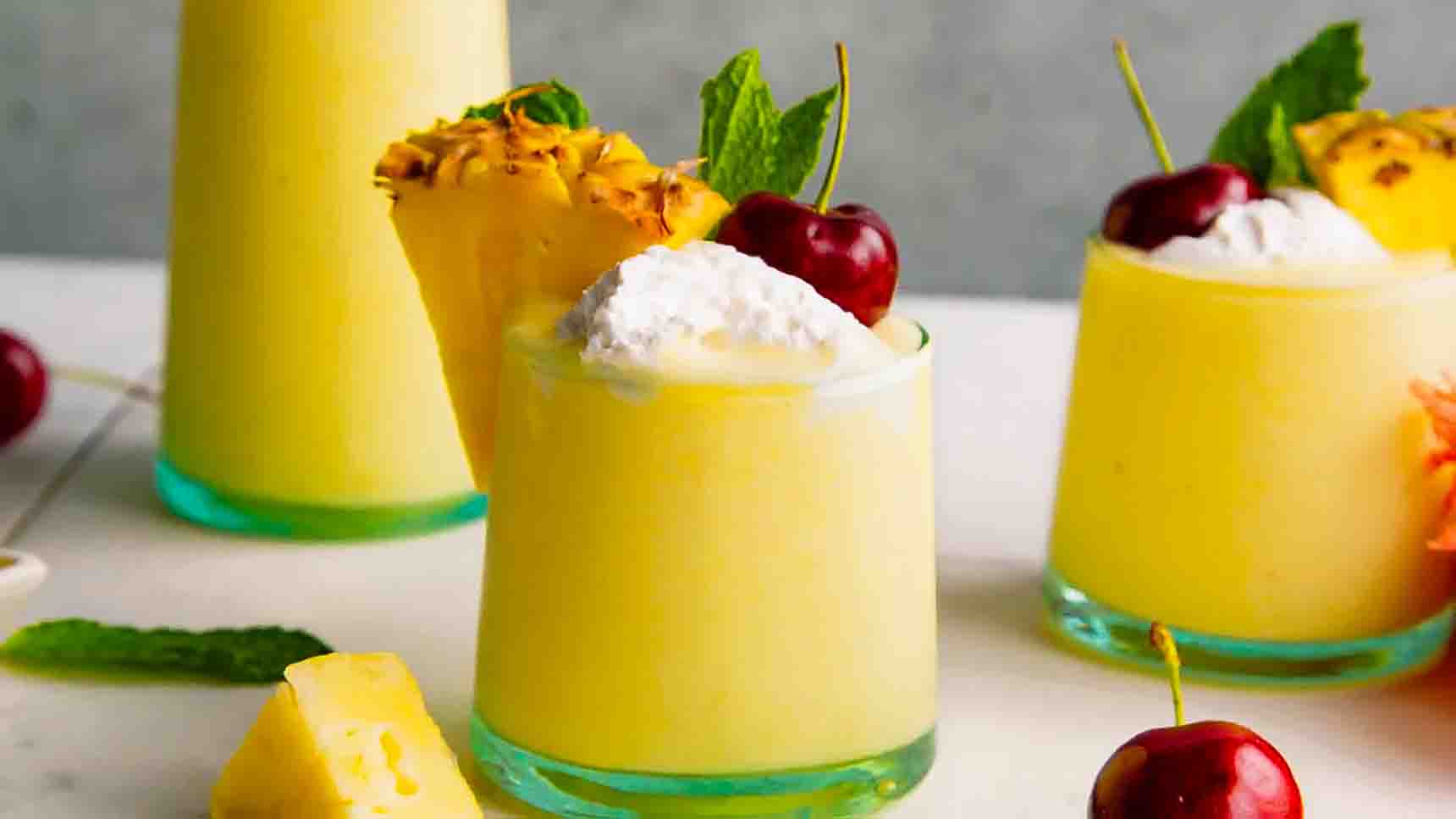 2-Ingredient Piña Colada Smoothie