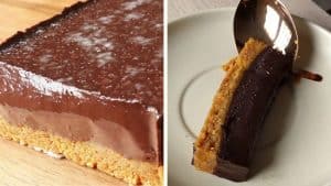 4-Ingredient No-Bake Chocolate Ganache Tart