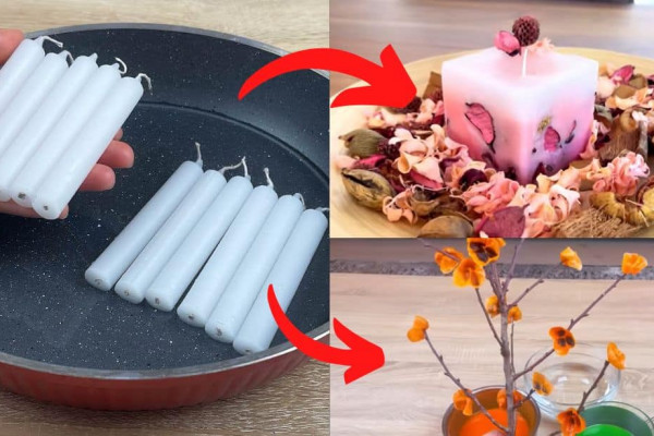 Amazing DIY Ideas for Unused Candles at Home