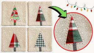 Beginner-Friendly Christmas Coaster Sewing Tutorial