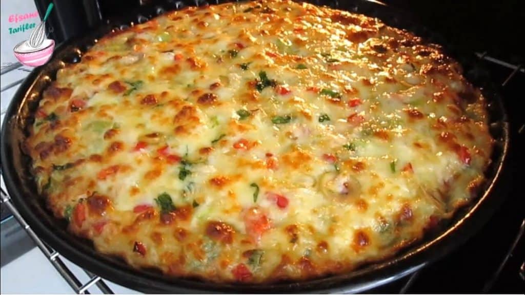 Cheesy Egg Pizza Breakfast