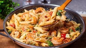 Creamy Shrimp Broccoli Pasta