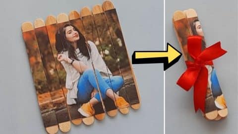 DIY Popsicle Sticks Puzzle Photo Gift Idea | DIY Joy Projects and Crafts Ideas