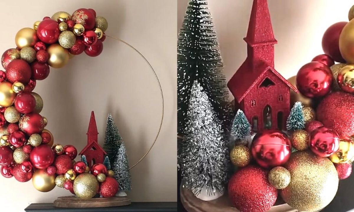 How to Stain Wood Ornaments from Dollar Tree for Christmas