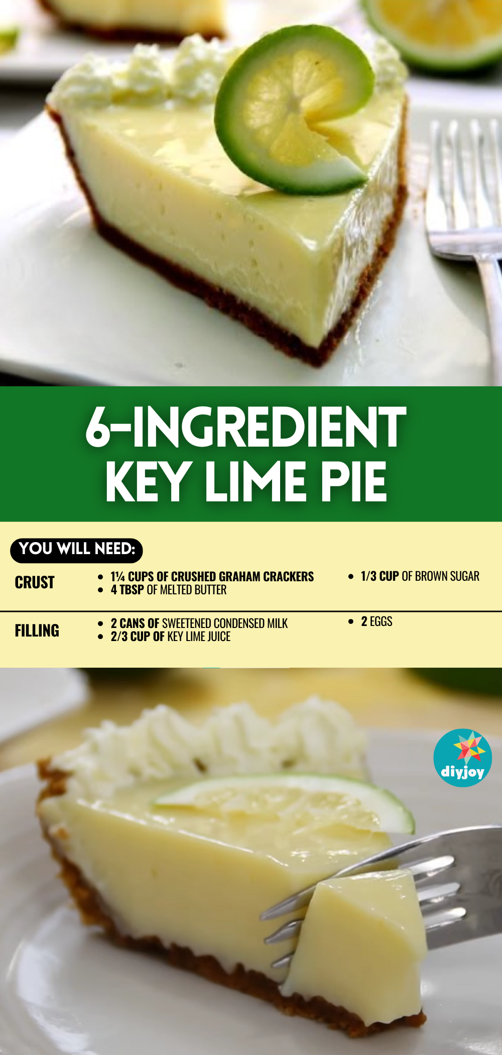 Easy 6-Ingredient Key Lime Pie