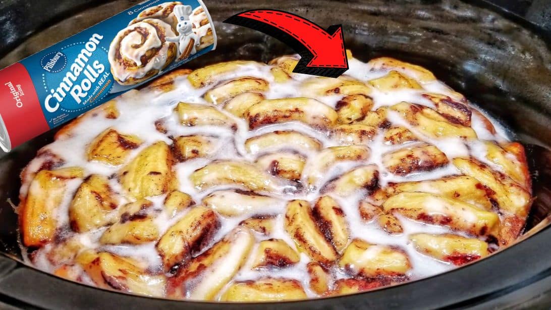 6-Ingredient Crockpot Cinnamon Rolls Recipe | DIY Joy Projects and Crafts Ideas