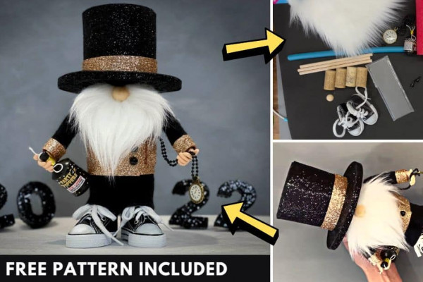 Easy DIY New Year Gnome Tutorial