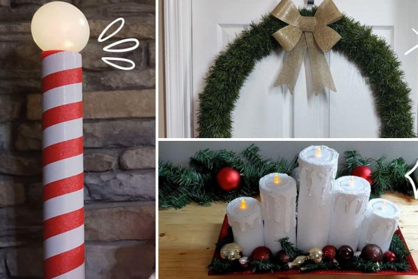 Easy DIY Pool Noodle Christmas Décor Ideas