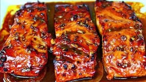 Easy Honey Garlic Glazed Salmon Recipe