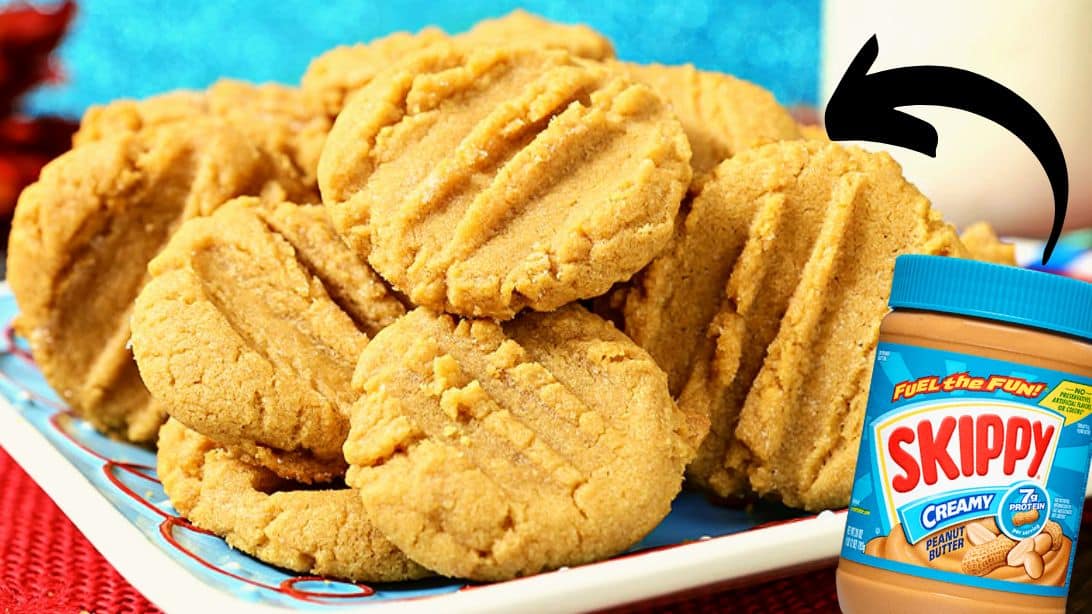 3-Ingredient Peanut Butter Cookies Recipe | DIY Joy Projects and Crafts Ideas