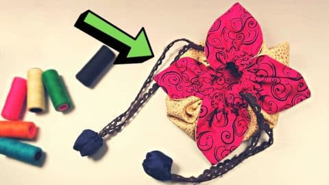 Quick & Easy Petal Drawstring Gift Bag Sewing Tutorial | DIY Joy Projects and Crafts Ideas