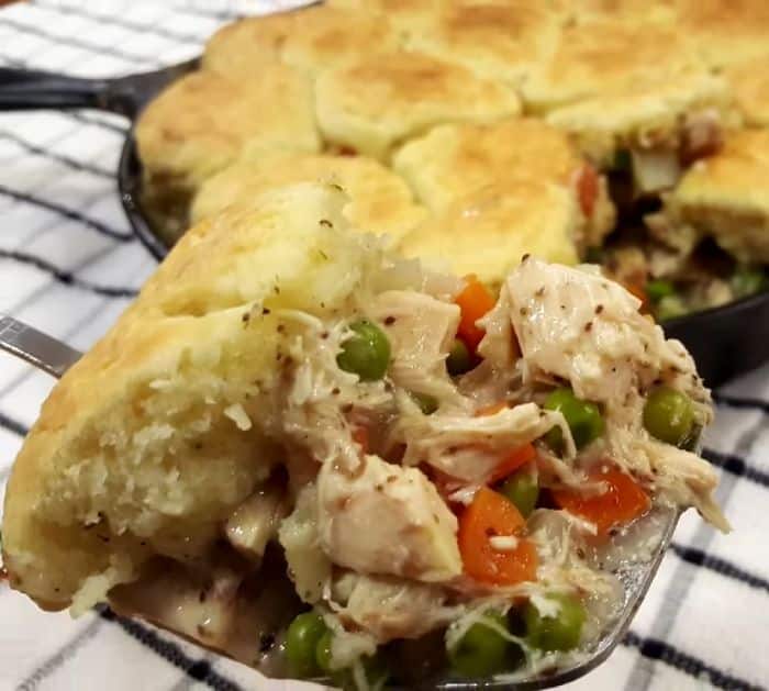Easy To Make Biscuits And Chicken Casserole