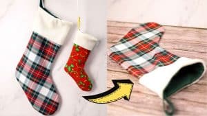 Easy-To-Sew Christmas Stocking (with free pattern)