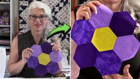 Easy-To-Sew Grandmother’s Flower Garden Quilt Block | DIY Joy Projects and Crafts Ideas