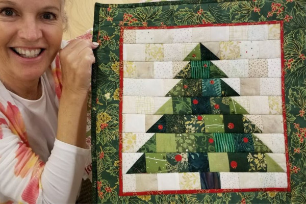 Fastest Last Minute Christmas Patchwork Tree