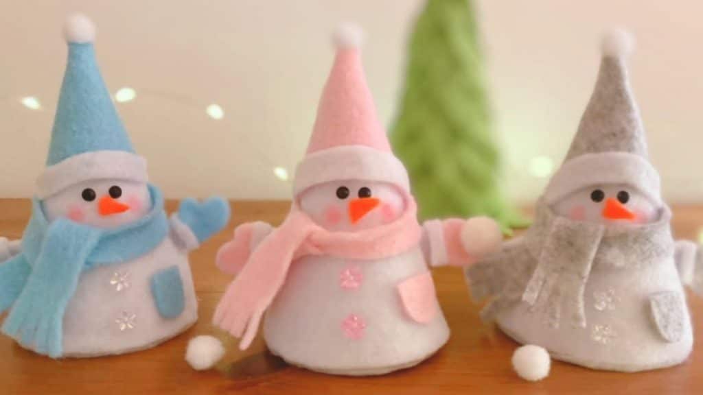 Felt Snowman Christmas Ornament