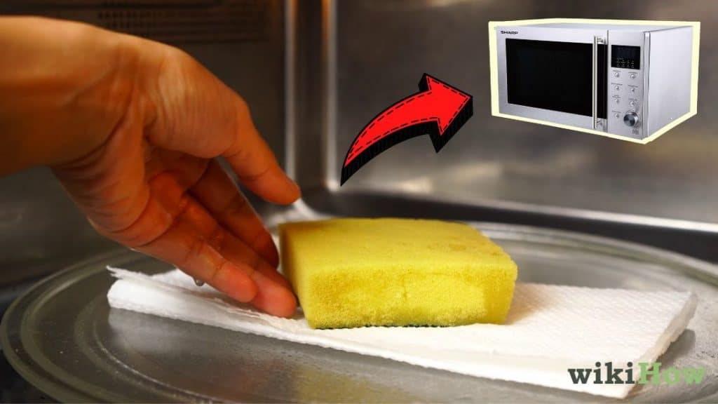 How To Clean & Deodorize Sponge In The Microwave