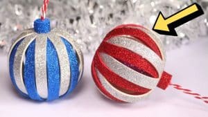 How To Make DIY Glitter Foam Ornaments