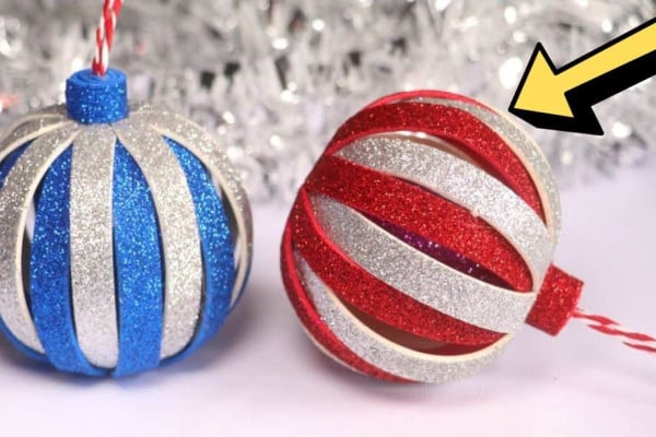 How To Make DIY Glitter Foam Ornaments
