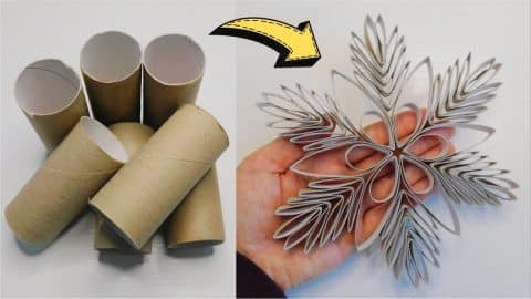 How To Make DIY Toilet Paper Roll Snowflake | DIY Joy Projects and Crafts Ideas
