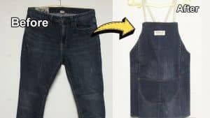 How To Upcycle Denim To Apron