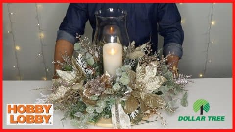 How to Make Christmas Candle Decor on a Budget | DIY Joy Projects and Crafts Ideas