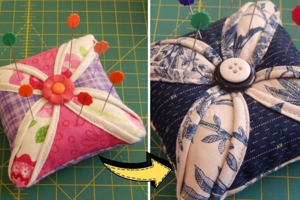 Quilted Tiny Pincushion Sewing Tutorial