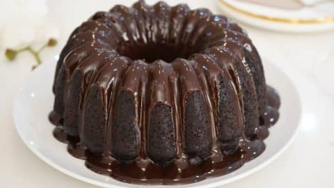 Super Easy Dark Chocolate Bundt Cake Recipe | DIY Joy Projects and Crafts Ideas