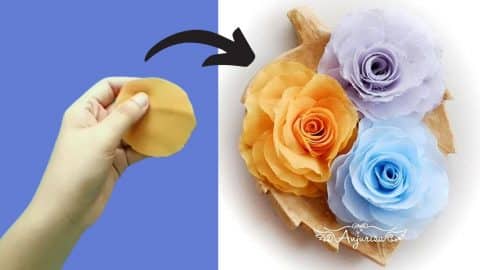 Super Easy Fabric Flower DIY | DIY Joy Projects and Crafts Ideas