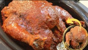 Crock Pot BBQ Beer Can Whole Chicken