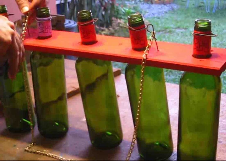 making lights out of wine bottles