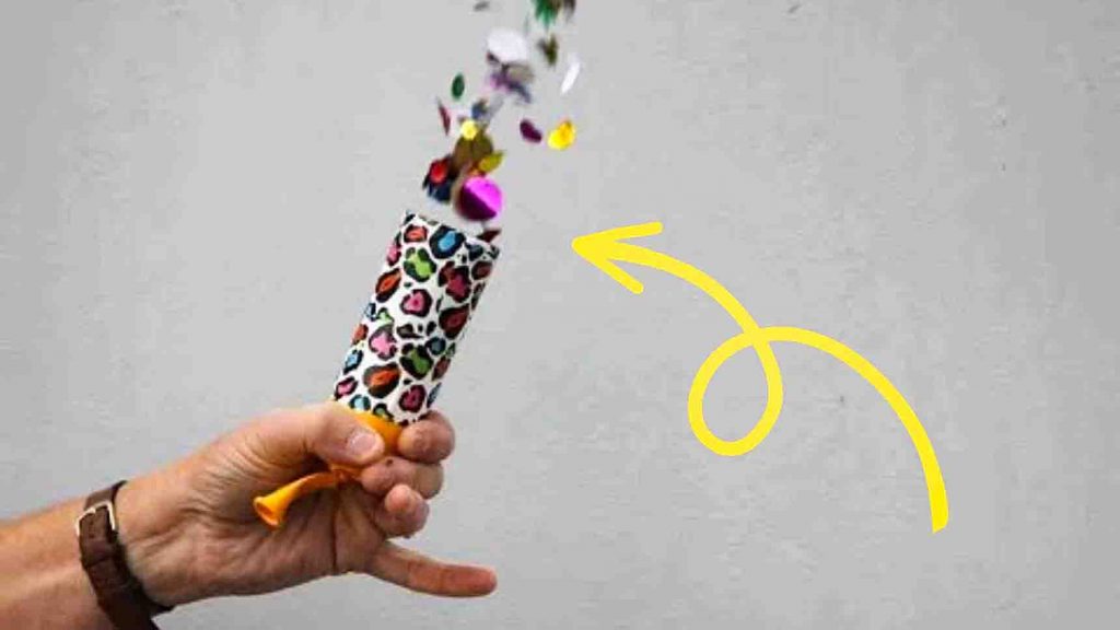 DIY Confetti Canon From Recycled Materials