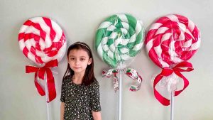 DIY Dollar Tree Giant Lollipops Tutorial