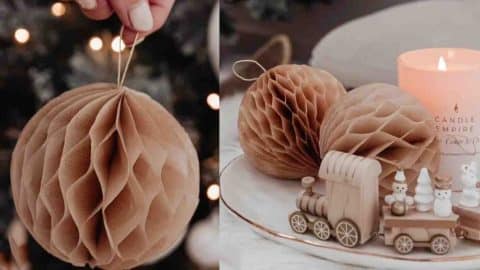 DIY Honeycomb Christmas Ornaments Tutorial | DIY Joy Projects and Crafts Ideas