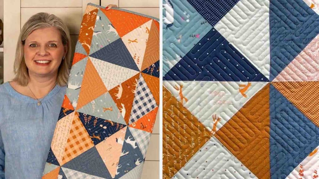 Easy Quarter Square Triangle Blocks Tutorial